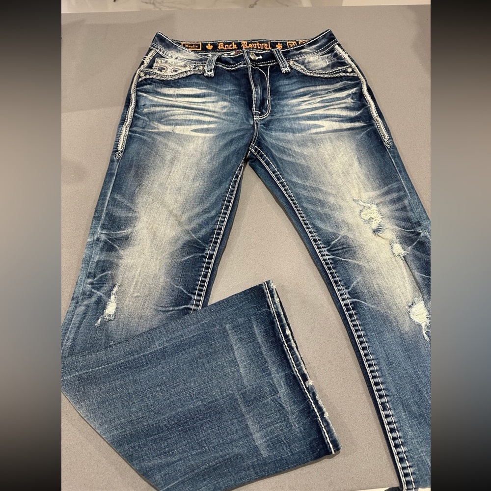 Rock revival jeans 
Size 30 mid rise boot
Style kaylla 
New MM